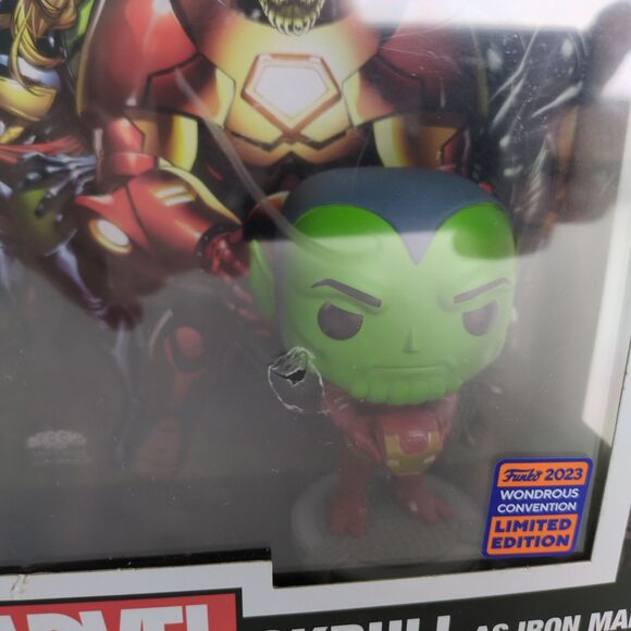 Funko Pop Comic Covers Marvel Skrull as Iron Man, 2023 Limited Edition Avengers - Picture 2 of 6
